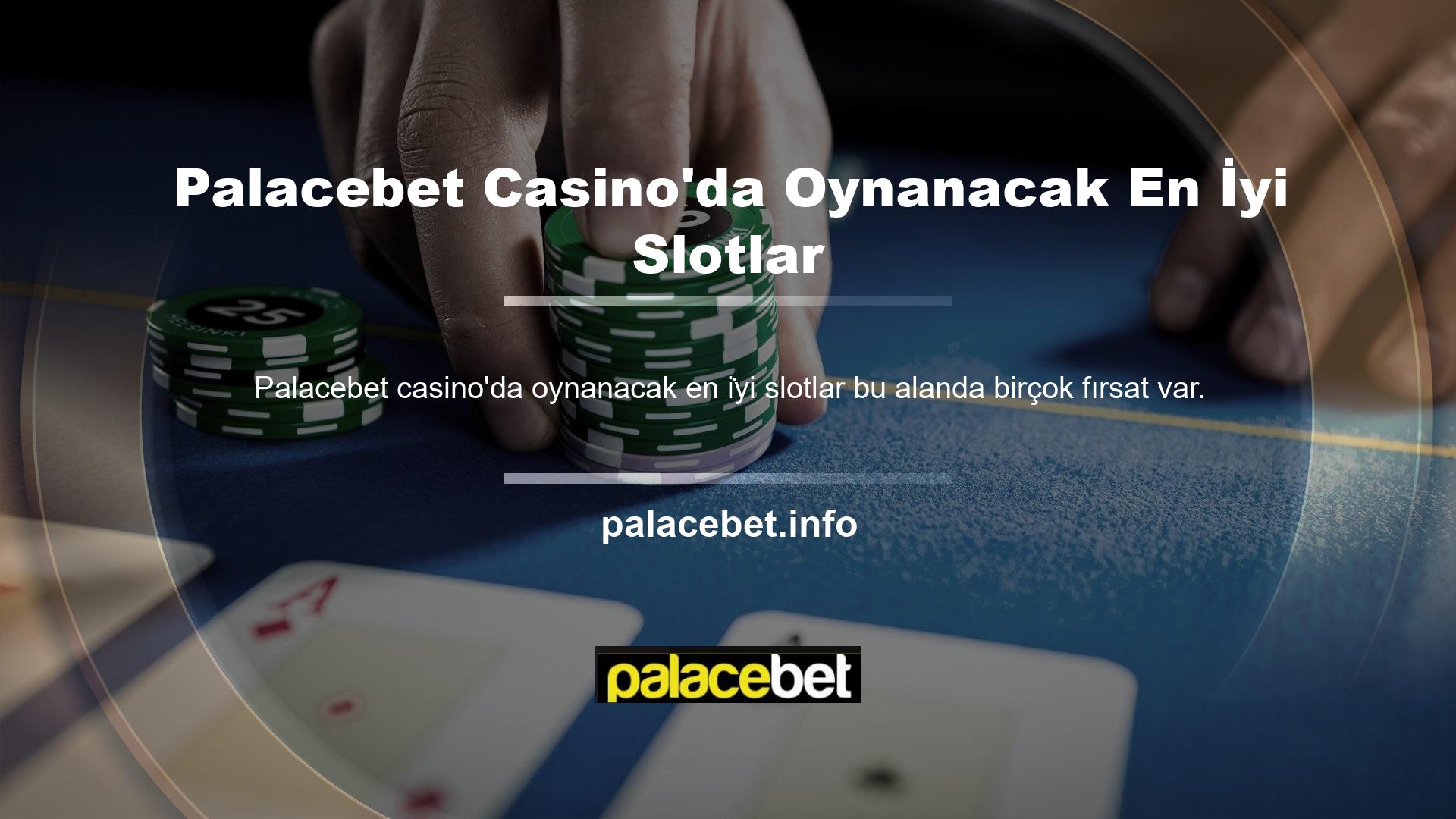 Palacebet poker sitesinde oynanabilecek en iyi slotlar